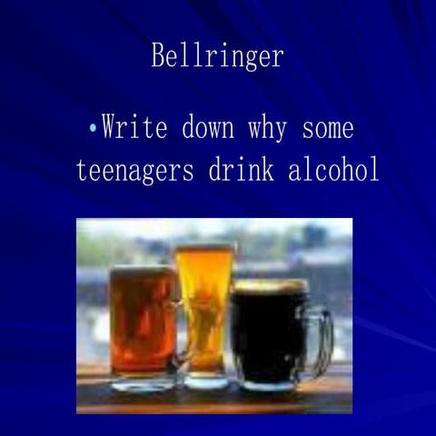 Alcohol Power point- Health Class Education