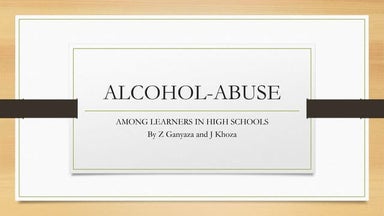 Alcohol abuse presentation