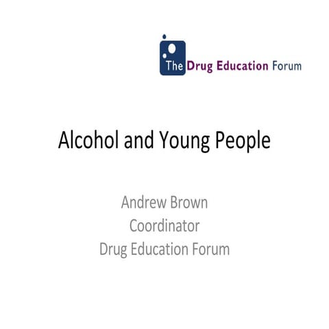 Alcohol And Young People | PPT