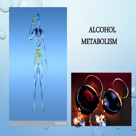 Alcohol and its types, the tests associated with it and the clinical conditions arising from it.