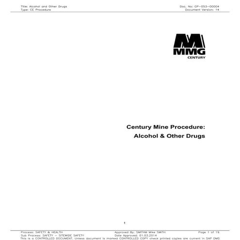 Alcohol and other drugs procedure[1]