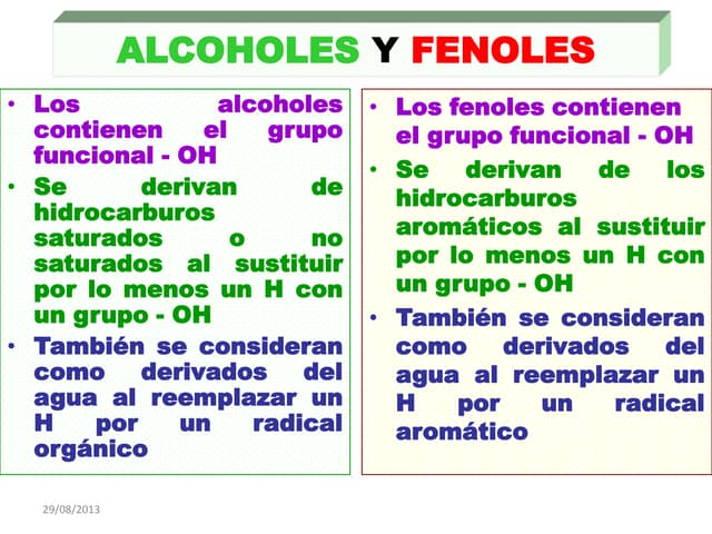 Alcoholes y fenoles