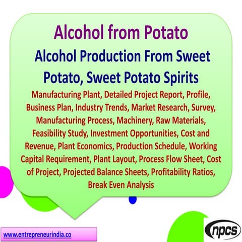 Production of Industrial Alcohols | PPTX