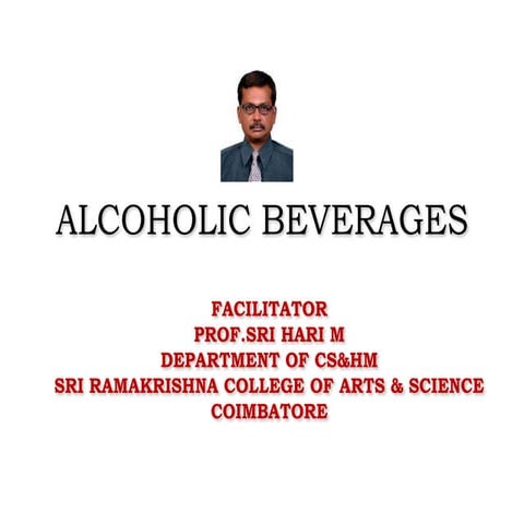 Alcoholic beverages