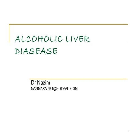 Alcoholic liver disease