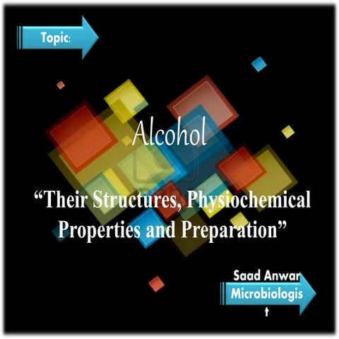 Alcohol in organic chemistry 