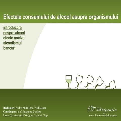 Efectele consumului de alcool