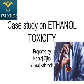 Alcohol toxicity case study