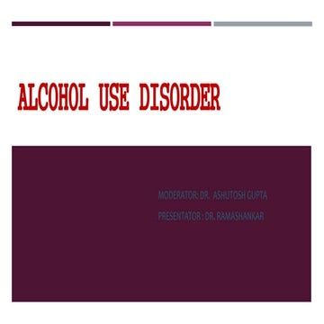 Alcohol use disorder