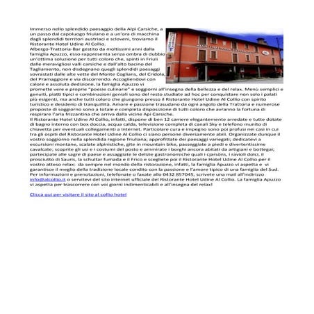 Al Collio Hotel Udine