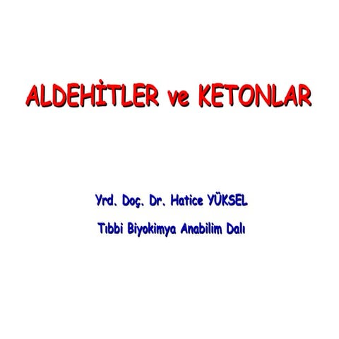 Aldehit,ketonlar hy2013