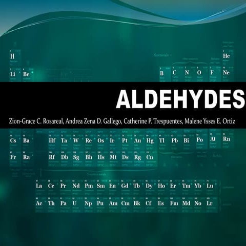All About Aldehydes