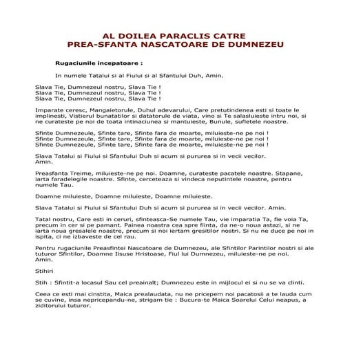 Paraclisul Sfintei muceniţe Tatiana | PDF