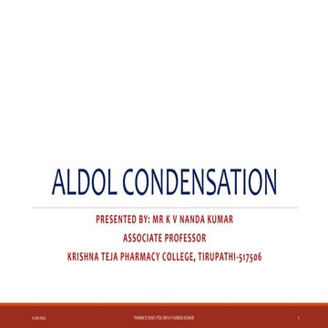 Aldol condensation