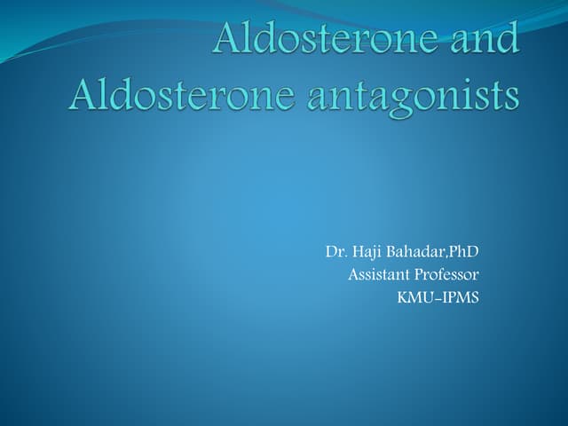 Aldosterone PPT aldosterone-ppt