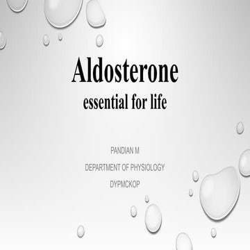Aldosterone by M.Pandian