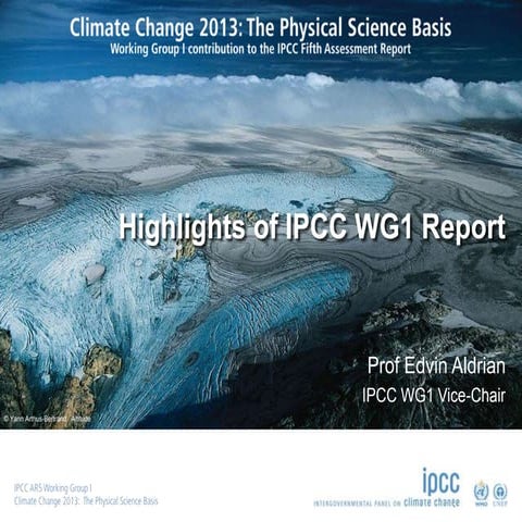 Highlights of IPCC WG1 Report | PPTX