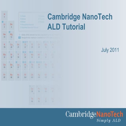 ALD Tutorial | PPTX