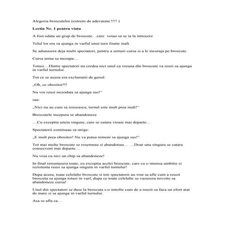 Alegoria broscutelor | www.mototol.ro |