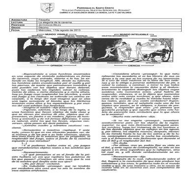 Alegoria de la caverna (república, l. vii)