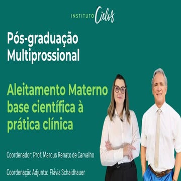 Curso de Especialização em Aleitamento: nova turma aberta