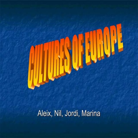Cultures of Europe