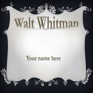 Walt Whitman
