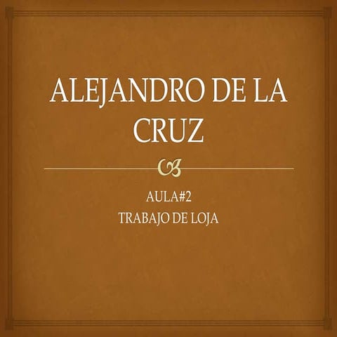 Alejandro de la cruz