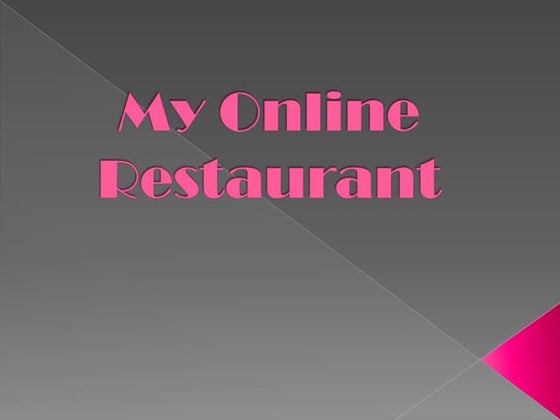 Alejo my online restaurant 1