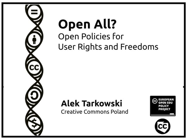 Alek Tarkowski at Creative Commons Ireland event 