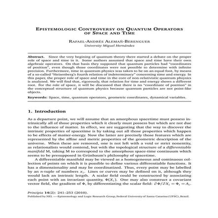 Epstemologic controversy on quantum operators