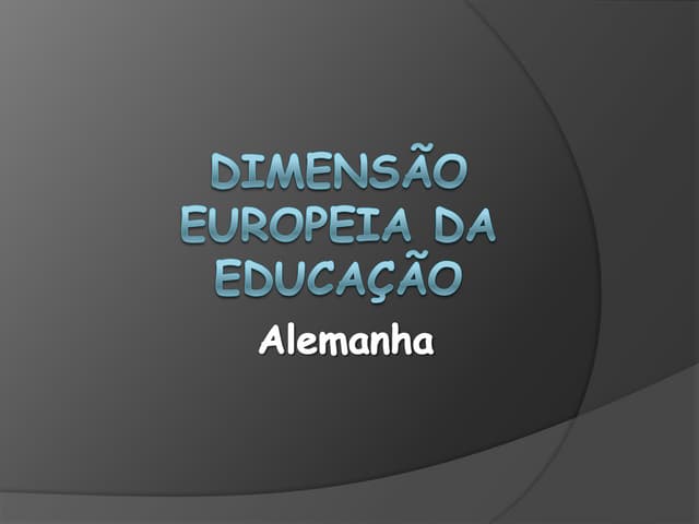 Dimensão Europeia da Educação - Ale...