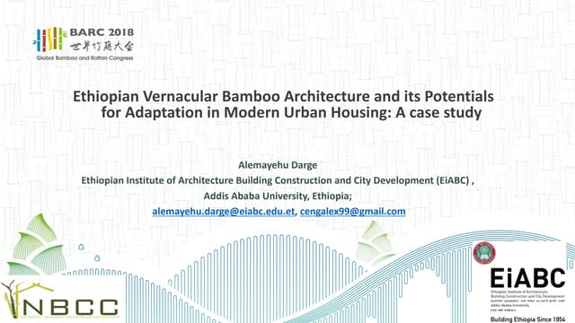 Alemayehu Darge_Ethiopian Vernacular Bamboo Architecture and its Potentials f...
