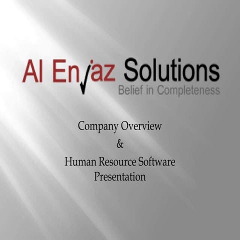 Al Enjaz &amp; Wi Se Presentation