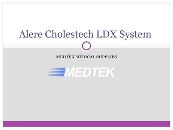 Cardio chek cholesterol meter | PPT