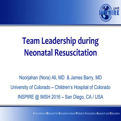 New ALERT - Team Leadership during Neonatal Resuscitation