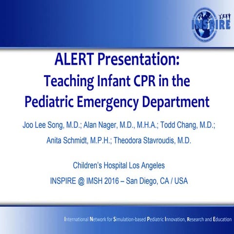 New ALERT - Teaching Infant CPR in the Pediatric Emergency Department ...