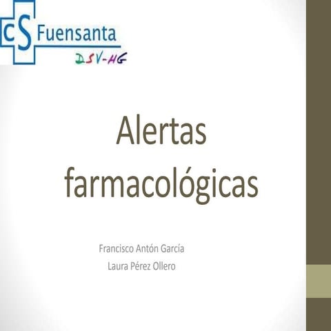 Alertas farmacológicas