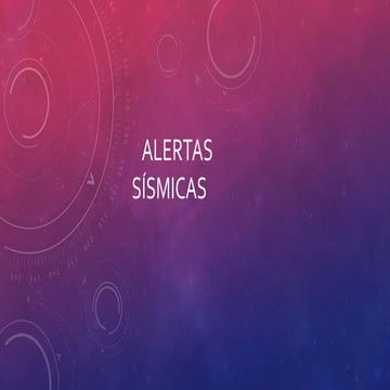 Alerta sismica | PDF