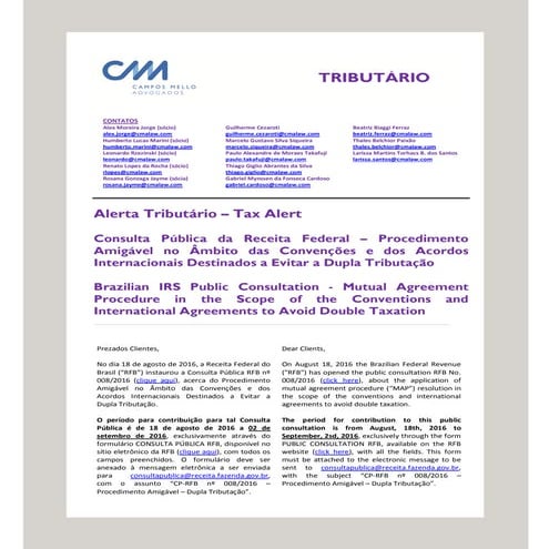 Alerta Tributário - Tax Alert