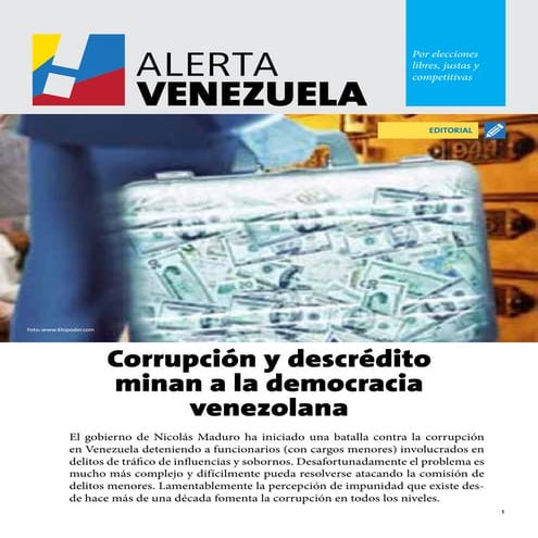 Alerta Venezuela #18: Corrupción y la democracia venezolana