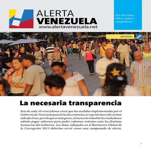 Alerta Venezuela #19: La necesaria transparencia (informe)