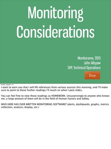 Considerations for Alert Design