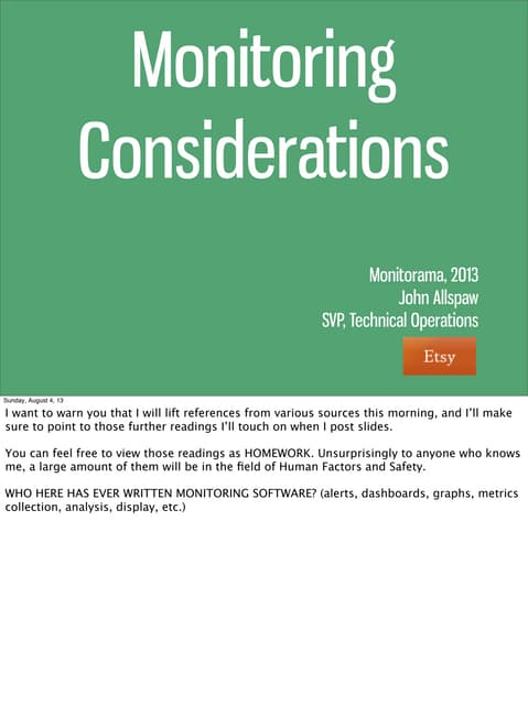 Considerations for Alert Design