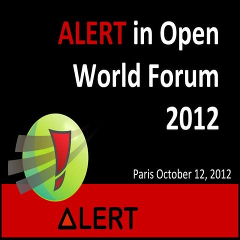 Alert OWF2012 Workshop at Open World Forum Paris 20121012 _final