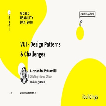 Alessandra Petromilli - VUI: Design Patterns and Challenges