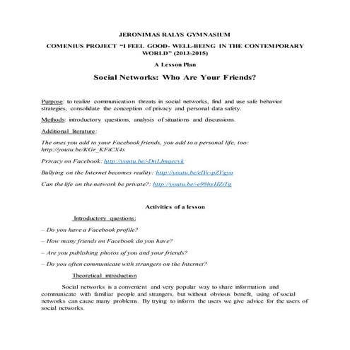 A lesson plan on virtual reality