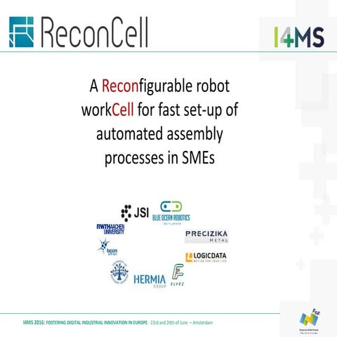 Ales Ude, Jozef Stefan Institute, SI (Reconcell