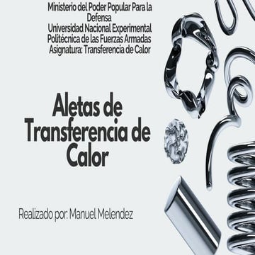 Aletas de transferencia de calor 12/2025