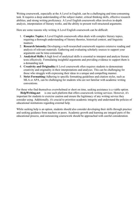A Level History Coursework Structure. You will nee | PDF